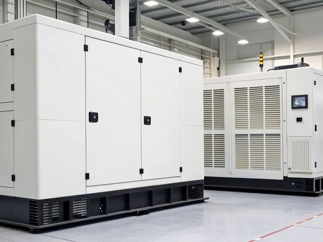 Standby generator plant room